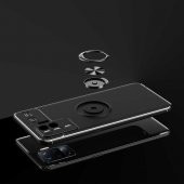 Oppo Reno 5 Lite Kılıf Ravel Yüzüklü Magnetic Standlı Silikon Kapak - 3