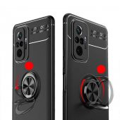 Xiaomi Redmi Note 10 Pro Kılıf Ravel Yüzüklü Magnetic Standlı Silikon Kapak - 4