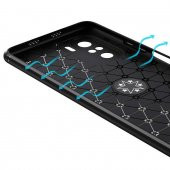 Xiaomi Redmi K40 Kılıf Zore Ravel Yüzüklü Magnetic Standlı Silikon Kapak - 6