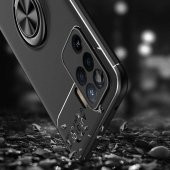 Oppo Reno 5 Lite Kılıf Ravel Yüzüklü Magnetic Standlı Silikon Kapak - 7