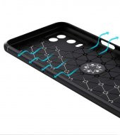 Oppo A54 4G Kılıf Zore Ravel Yüzüklü Magnetic Standlı Silikon Kapak - 9