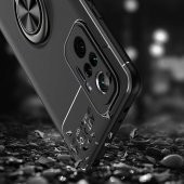 Xiaomi Redmi Note 10 Pro Kılıf Ravel Yüzüklü Magnetic Standlı Silikon Kapak - 8