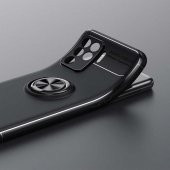 Oppo Reno 5 Lite Kılıf Ravel Yüzüklü Magnetic Standlı Silikon Kapak - 10