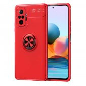 Xiaomi Redmi Note 10 Pro Kılıf Ravel Yüzüklü Magnetic Standlı Silikon Kapak - 12