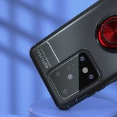 Samsung Galaxy S20 Ultra Kılıf Ravel Yüzüklü Magnetic Standlı Silikon Kapak - 12