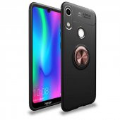 Huawei Y6S 2019 Kılıf Ravel Yüzüklü Magnetic Standlı Silikon Kapak - 11