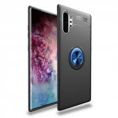 Samsung Galaxy Note 10 Plus Kılıf Ravel Yüzüklü Magnetic Standlı Silikon Kapak - 8