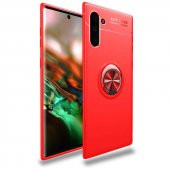 Samsung Galaxy Note 10 Kılıf Ravel Yüzüklü Magnetic Standlı Silikon Kapak - 12