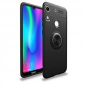Huawei Honor 8A Kılıf Ravel Yüzüklü Magnetic Standlı Silikon Kapak - 1
