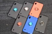 Samsung Galaxy A10 Kılıf Ravel Yüzüklü Magnetic Standlı Silikon Kapak - 12