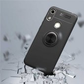Huawei Honor 8A Kılıf Ravel Yüzüklü Magnetic Standlı Silikon Kapak - 12