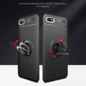Huawei Y5 2018 Kılıf Ravel Yüzüklü Magnetic Standlı Silikon Kapak - 11