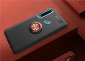 Samsung Galaxy A9 2018 Kılıf Ravel Yüzüklü Magnetic Standlı Silikon Kapak - 6
