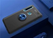 Samsung Galaxy A9 2018 Kılıf Ravel Yüzüklü Magnetic Standlı Silikon Kapak - 7