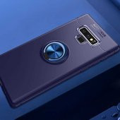 Samsung Galaxy Note 9 Kılıf Ravel Yüzüklü Magnetic Standlı Silikon Kapak - 4