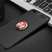 Apple iPhone 8 Plus Kılıf Ravel Yüzüklü Magnetic Standlı Silikon Kapak - 6