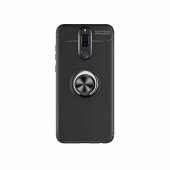 Huawei Mate 10 Lite Kılıf Ravel Yüzüklü Magnetic Standlı Silikon Kapak - 1