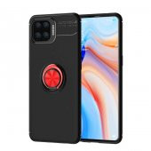 Oppo Reno 4 Lite Kılıf Ravel Yüzüklü Magnetic Standlı Silikon Kapak - 5