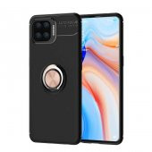 Oppo Reno 4 Lite Kılıf Ravel Yüzüklü Magnetic Standlı Silikon Kapak - 6