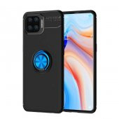 Oppo Reno 4 Lite Kılıf Ravel Yüzüklü Magnetic Standlı Silikon Kapak - 7
