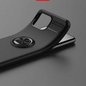 Oppo Reno 4 Lite Kılıf Ravel Yüzüklü Magnetic Standlı Silikon Kapak - 10