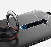 Oppo Reno 2Z Kılıf Ravel Yüzüklü Magnetic Standlı Silikon Kapak - 9