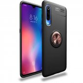 Xiaomi Mi 9 Lite Kılıf Ravel Yüzüklü Magnetic Standlı Silikon Kapak - 6