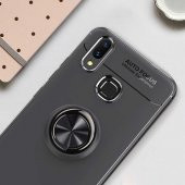 Xiaomi Mi Max 3 Kılıf Ravel Yüzüklü Magnetic Standlı Silikon Kapak - 10