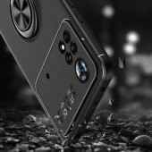 Xiaomi Poco M4 Pro 4G Kılıf Zore Ravel Yüzüklü Magnetic Standlı Silikon Kapak - 7