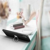 Oppo A91 Kılıf Ravel Yüzüklü Magnetic Standlı Silikon Kapak - 9