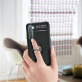 Oppo A91 Kılıf Ravel Yüzüklü Magnetic Standlı Silikon Kapak - 10