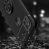 Xiaomi Redmi 9C Kılıf Ravel Yüzüklü Magnetic Standlı Silikon Kapak - 8
