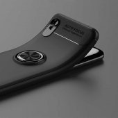 Xiaomi Redmi 9A Kılıf Ravel Yüzüklü Magnetic Standlı Silikon Kapak - 12