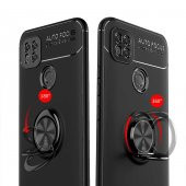 Xiaomi Redmi 9C Kılıf Ravel Yüzüklü Magnetic Standlı Silikon Kapak - 10