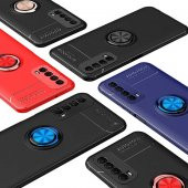 Huawei P Smart 2021 Kılıf Ravel Yüzüklü Magnetic Standlı Silikon Kapak - 2