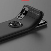 Huawei P Smart 2021 Kılıf Ravel Yüzüklü Magnetic Standlı Silikon Kapak - 5