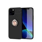 Apple iPhone 12 Pro Kılıf Ravel Yüzüklü Magnetic Standlı Silikon Kapak - 4