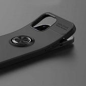 Apple iPhone 12 Pro Kılıf Ravel Yüzüklü Magnetic Standlı Silikon Kapak - 9
