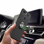 Samsung Galaxy A50 Kılıf Zore Ravel Yüzüklü Silikon Kapak - 3