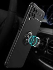 Galaxy M12 Kılıf Zore Ravel Yüzüklü Magnetic Standlı Silikon Kapak - 2