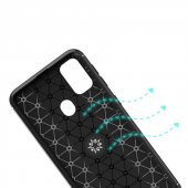 Samsung Galaxy M30S M21 Kılıf Ravel Yüzüklü Magnetic Standlı Silikon Kapak - 5
