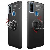 Samsung Galaxy M30S M21 Kılıf Ravel Yüzüklü Magnetic Standlı Silikon Kapak - 6