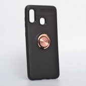 Samsung Galaxy A20 Kılıf Ravel Yüzüklü Magnetic Standlı Silikon Kapak - 11