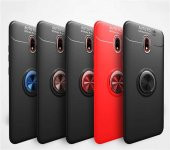 Xiaomi Redmi 8A Kılıf Ravel Yüzüklü Magnetic Standlı Silikon Kapak - 10
