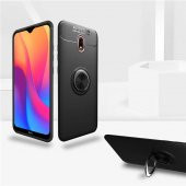 Xiaomi Redmi 8A Kılıf Ravel Yüzüklü Magnetic Standlı Silikon Kapak - 11