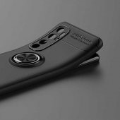 Xiaomi Mi Note 10 Lite Kılıf Ravel Yüzüklü Magnetic Standlı Silikon Kapak - 5