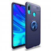 Huawei Y6 2019 Kılıf Ravel Yüzüklü Magnetic Standlı Silikon Kapak - 1