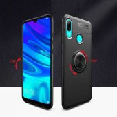 Huawei Y6 2019 Kılıf Ravel Yüzüklü Magnetic Standlı Silikon Kapak - 3