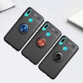 Huawei Y6 2019 Kılıf Ravel Yüzüklü Magnetic Standlı Silikon Kapak - 5
