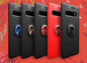 Samsung Galaxy S10 Plus Kılıf Ravel Yüzüklü Magnetic Standlı Silikon Kapak - 2